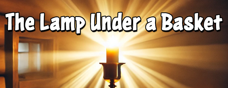 A single lamp on a candlestick, casting warm light in a serene, rustic room, symbolizing the power of God’s light in our lives.