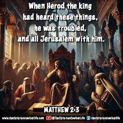 An image of King Herod looking anxious in a palace setting, symbolizing his fear of the Messiah’s arrival as mentioned in Matthew 2:3.