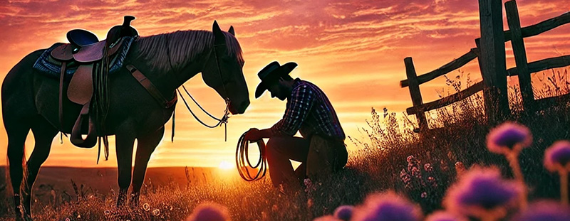 A warm, inviting desert landscape at sunrise, with the words of Matthew 5:3 encouraging humility and trust in God’s promises.