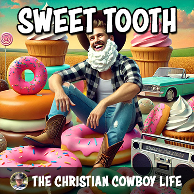 Thumbnail image for Sweet Tooth song - Country boy with desserts and sweets in a fun, energetic scene.