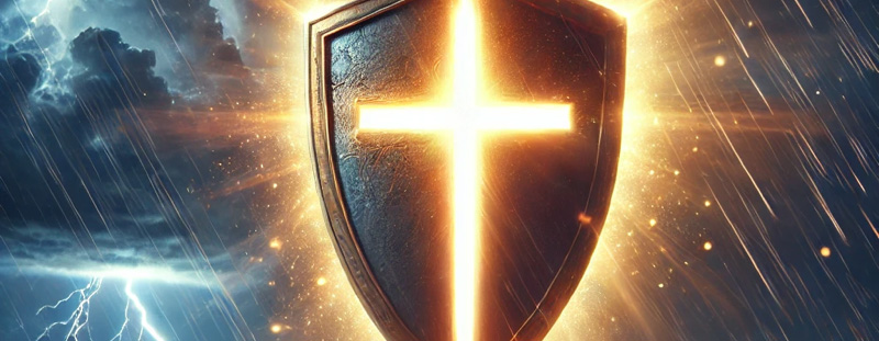 A visually striking image featuring Romans 8:31, conveying a message of hope and courage, emphasizing God's protection and favor in the face of adversity.