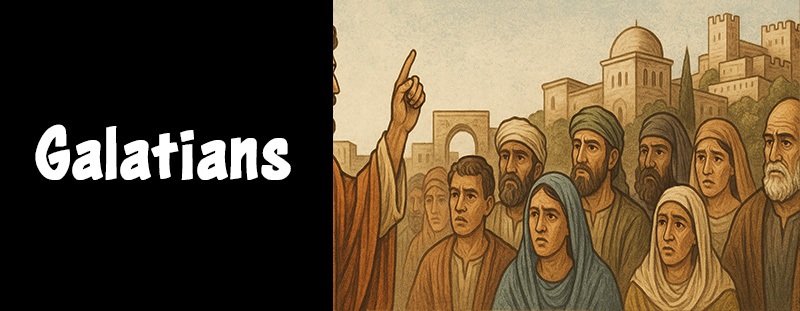 Image representing the Book of Galatians, focusing on the themes of grace and freedom in Christ.