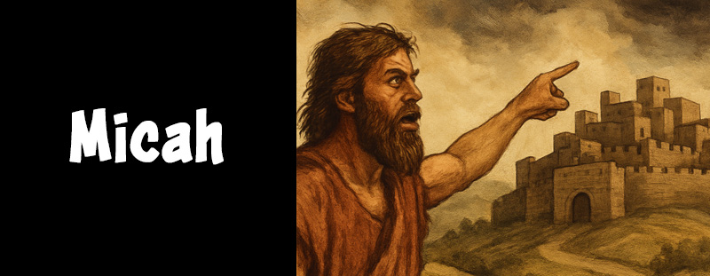 A prophetic biblical landscape representing the Book of Micah
