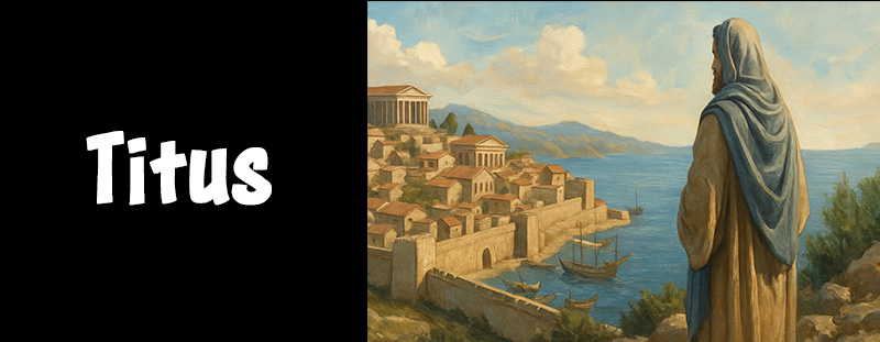The Apostle Paul’s letter to Titus, guiding him in godly living and church leadership.