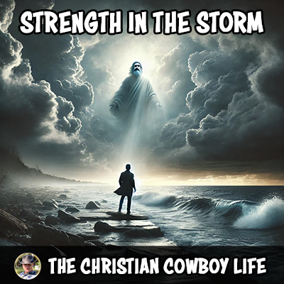 An inspirational image symbolizing strength and faith in life’s storms, reflecting the theme of the song.