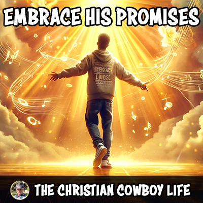 A vibrant, uplifting image of a person raising their hands in worship under a sunrise, symbolizing hope and faith in God’s promises.