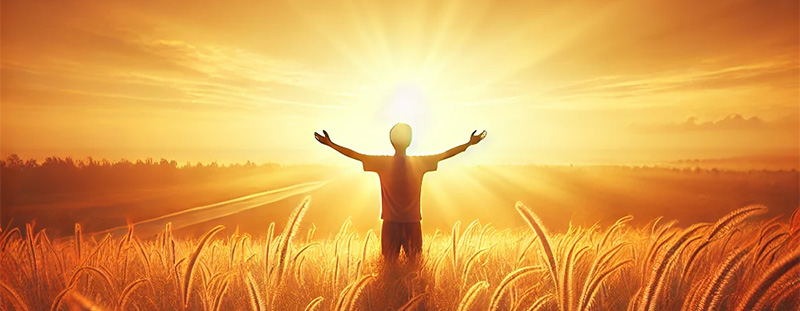 A symbolic depiction of freedom and strength, representing Galatians 5:1, showing believers standing strong in the liberty Christ provides.