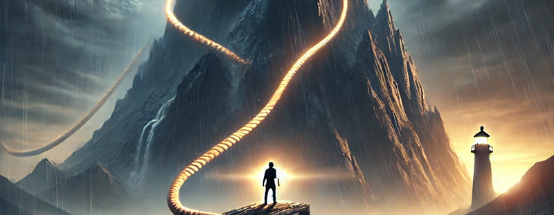 A serene and inspiring image symbolizing unwavering faith and hope, reflecting the message of Hebrews 10:23.