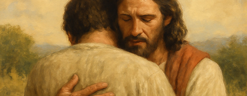 A faith-inspired image symbolizing forgiveness and freedom in Christ, reflecting Matthew 6:14’s message of mercy and grace.