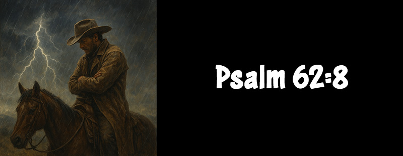 This image represents Psalm 62:8 and has an overlay that reads: “Trust in him at all times; ye people, pour out your heart before him: God is a refuge for us. Selah.” — Psalm 62:8