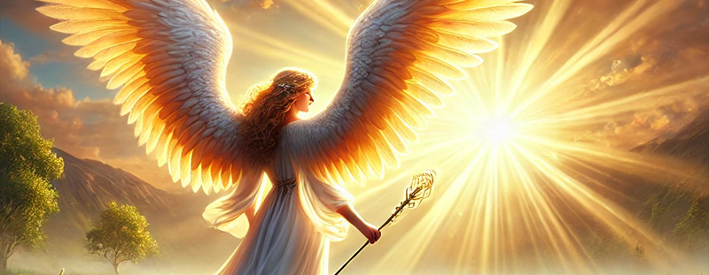 Inspiring Bible verse from Psalm 91:11 about God’s angelic protection and guidance for His people.