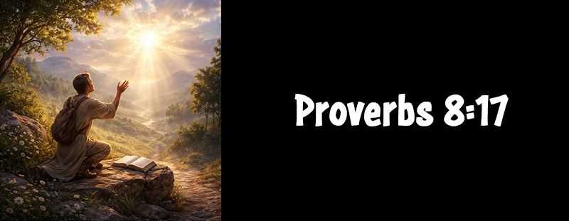PROVERBS 8:17 - Love God, Seek Him Early