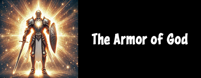 Illustration of a Christian wearing the Armor of God, symbolizing spiritual strength and protection.