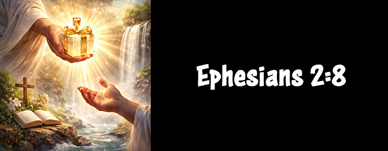 Ephesians 2:8 KJV Bible verse about grace and salvation through faith